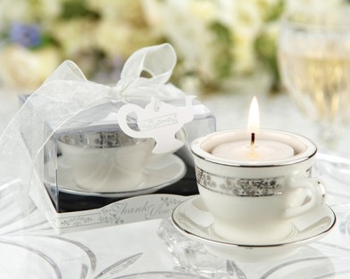 Teacups and Tealights Miniature Porcelain Tealight Holders Baby Shower Favors